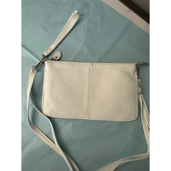 befen Small Genuine Leather Crossbody Purses for Women  Befen White Leather  Clutch  Handbag Purse Small  Crossbody Bag NWOT